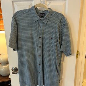 Patagonia Blue Casual Button Down Shirt